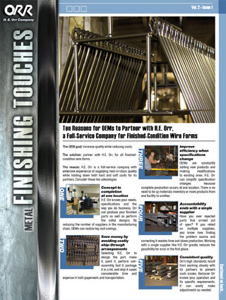 H.E. Orr Vol 2 Issue 1 Newsletter