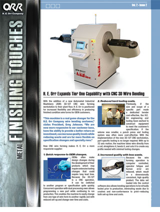 H.E. Orr Vol 2 Issue 2 Newsletter